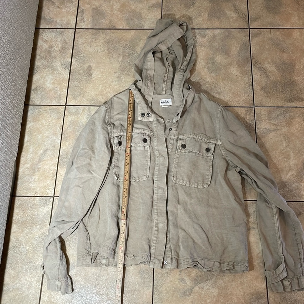 Nicole miller New York linen jacket size large